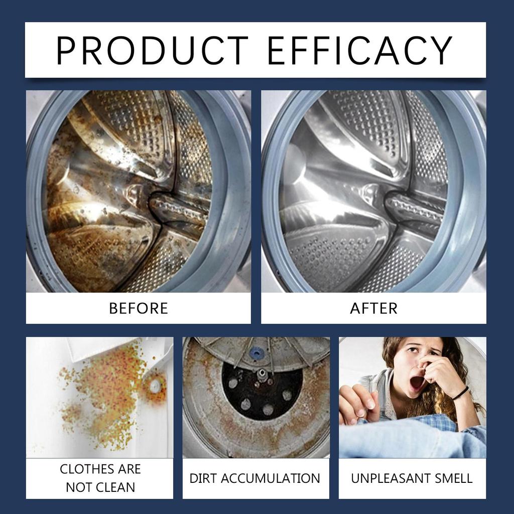 Washer cleaner Stain remover All models fit Odor elimination Freshness Low foaming formula protects the inner tube