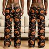 Men's Novelty Halloween Pajama Pants with Funny Fake Underwear Print for Sleepwear