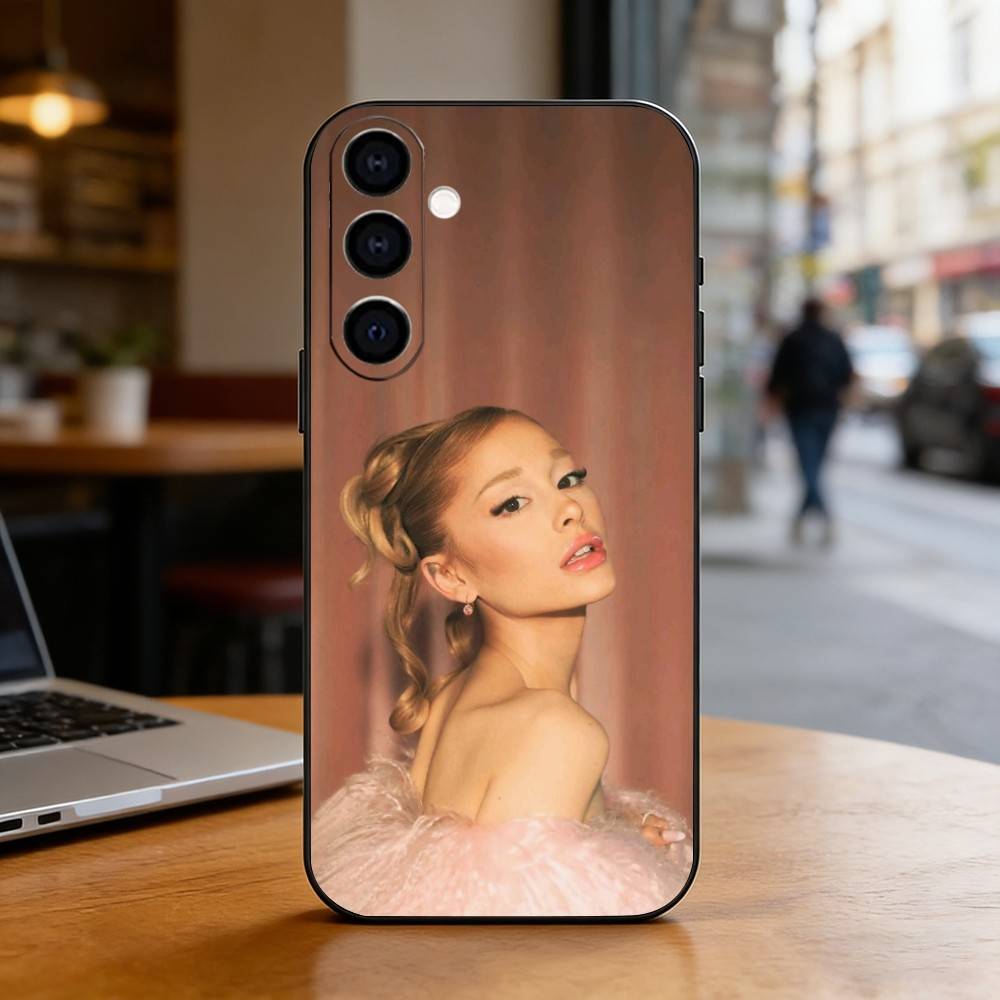 Ariana Grande Phone Case For Samsung Galaxy A73,A72,A71,A70,A53,A52,A51,Soft Silicone Black Cover