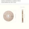 Wick Centering Tool Wick Stabilizer Candle Making Tool 2 Pieces Wooden Crafting Equipment Time-Saving for Home Fragrance