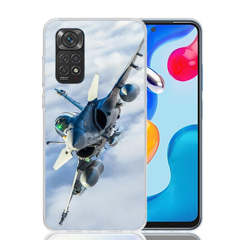 Aircraft Airplane Cool Phone Case For Xiaomi Redmi Note 15 14 13 12S 12 Pro Plus 11S 11E 11 11T 10S 10 Art Soft Pattern Cover Re
