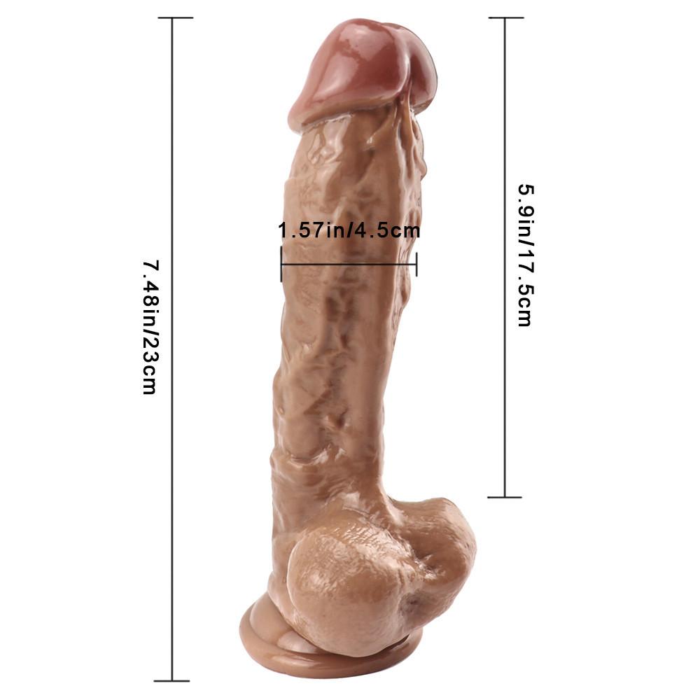 Brown Strap On Dildo Panties Men Wearable  Penis Lengthen Sleeve Strapon Dildo Pants Harness Belt Sex Toys for Man Adult Shop