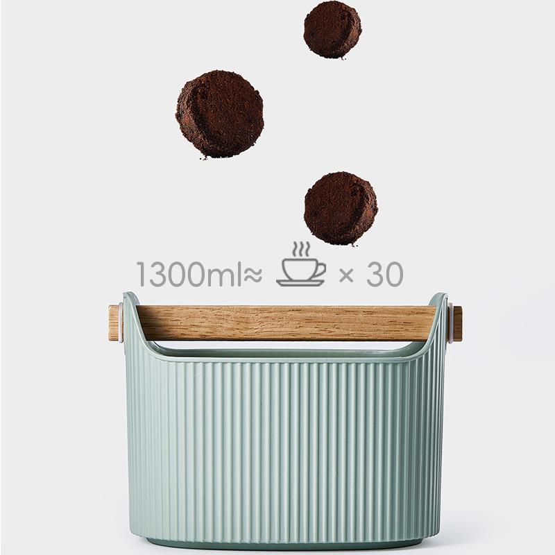 Contenitore per scarti di caffè con base robusta, bidone per scarti di espresso, antiurto, accessorio pratico per la preparazione casalinga dell'espresso