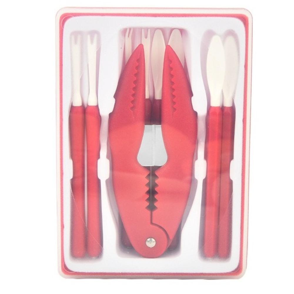 9pcs/set Efficient Lobster Cracker Plastic Crab Claws Sheller Crab Peel Tool Lobster Clamp  Seafood