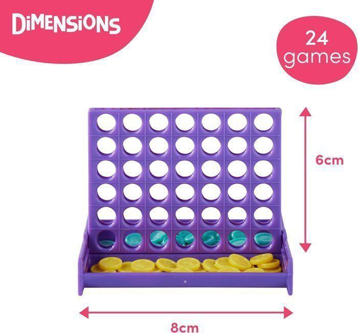 Mini Puissance 4 - TWIDDLERS - Lot de 24 - 8 cm - Jouets pour enfants - Cadeaux d'anniversaire