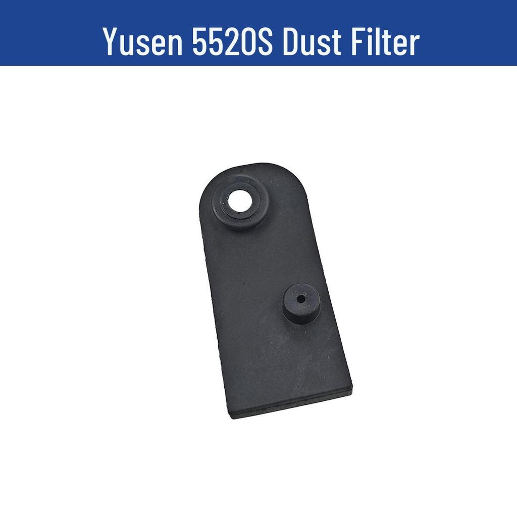 Yusen Chainsaw 5520 Parts: Cylinder, Carburetor, Clutch, Drive Disc, Pull Starter, Ignition Coil, Air Filter.