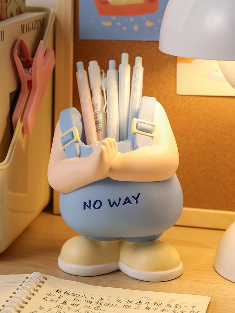 Cartoon-Stifthalter, Schreibtisch-Dekoration, Aufbewahrungs-Dekoration, praktische Schulgeschenke für Jungen, Mädchen, Lehrer und Schüler