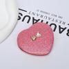 Miroir de maquillage compact double face en forme de cœur pour les résidences étudiantes