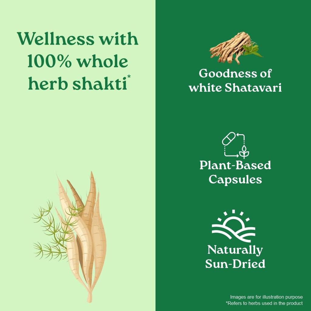 Organic India Shatavari  Womens Vitality Capsules For Energy Balance And Daily Wellness 60 Veg Capsules Pack