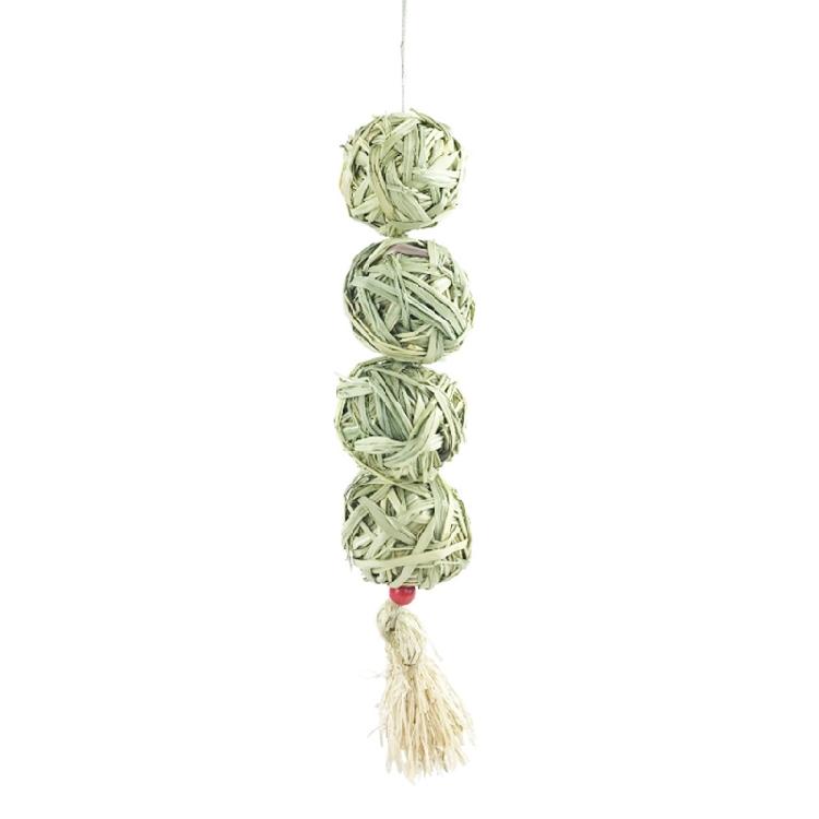 

Rabbit Chew Toy Natural for Hay Balls Edible Toys for Bunny Guinea Pig Gerbil Ra 1