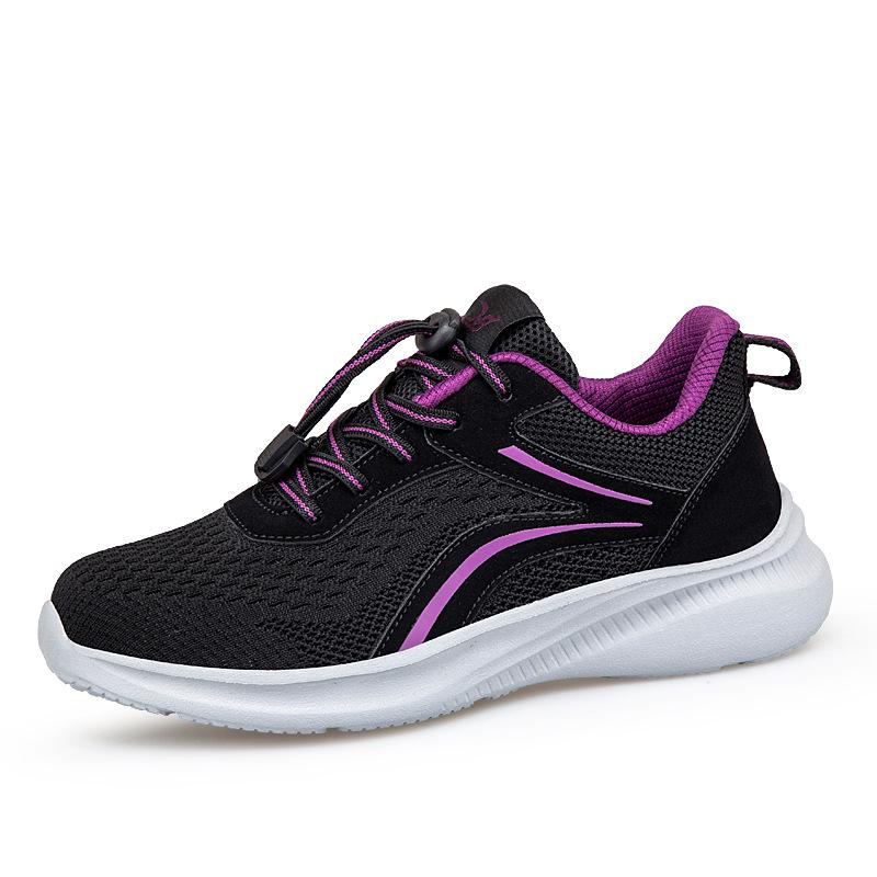 

Spring and summer new foot walking shoes force mother shoes medium walking shoes sports shoes 44 темно-фіолетовий колір