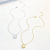 1pc Women's Horseshoe Shaped U-shaped Necklace with Simple Letter Collarbone Chain