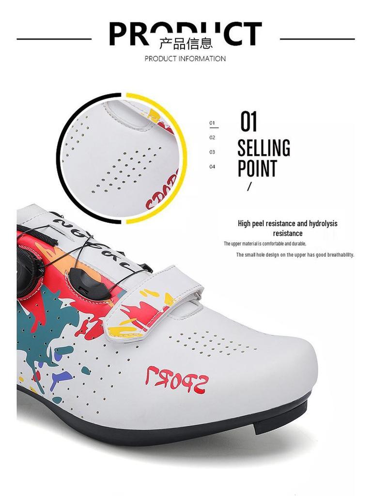 Cross-Border Unisex Clipless Cycling Shoes - Professional Mountain & Road Bike Footwear with Hard Sole
