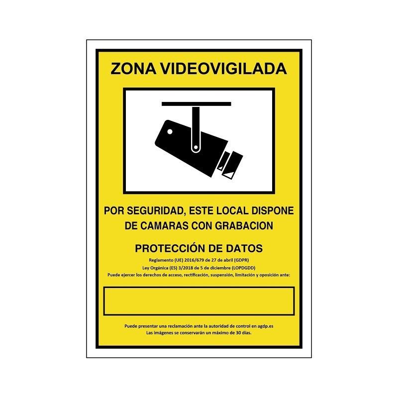 DUVER SIGNAL 839 PLAST.297x210''Z/VIDEO SURVEILLANCE'' VIDEO SURVEILLANCE ZONE