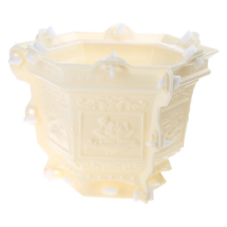 

DIY Hexagonal Flower Pot Mold Flower Container Mold for Plant Concrete Pot Mold 1