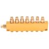 Oil Distributor Adjustable Brass Lube Piston Separator Divider Valve Lubrication System1 In 7 Out