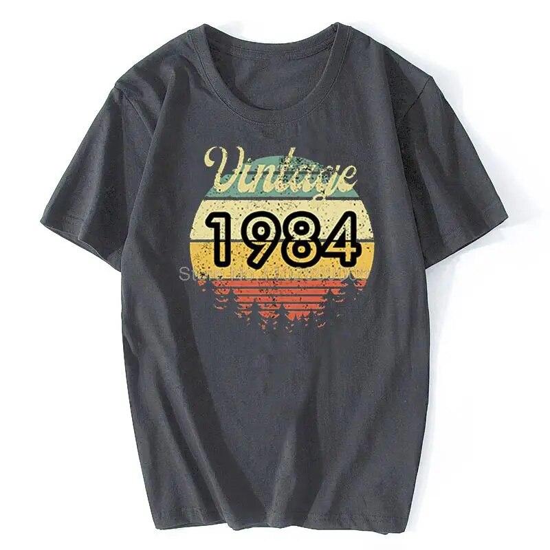Summer Casual Unisexs T Shirt Kawaii Graphic T Shirt Vintage 1987 1984 2015 2009 1997 Tees Funny Gift Top Unisex Cotton T-shirt