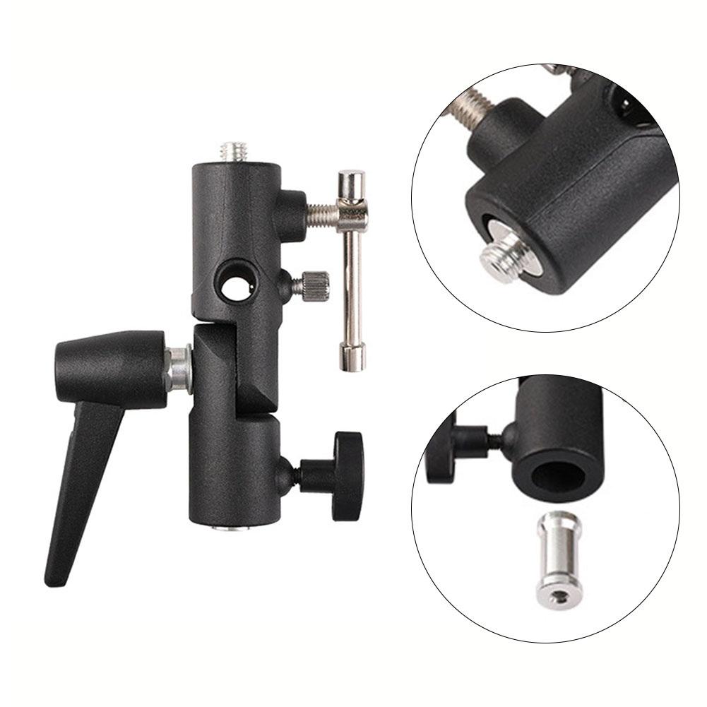 Camera Flash Bracket Mount With Umbrella Softbox Holder Live Tripod Light Parts Camera Flash Bracket H-Type Mount