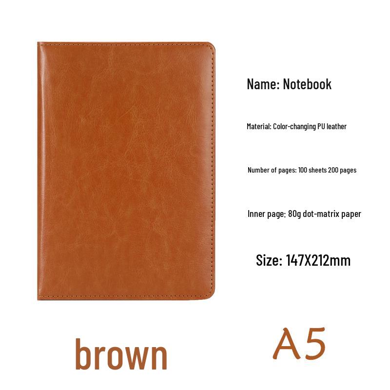 Notizbuch A5/B5 mit 64 Seiten aus Kunstleder mit individuellem Logo für Meetings