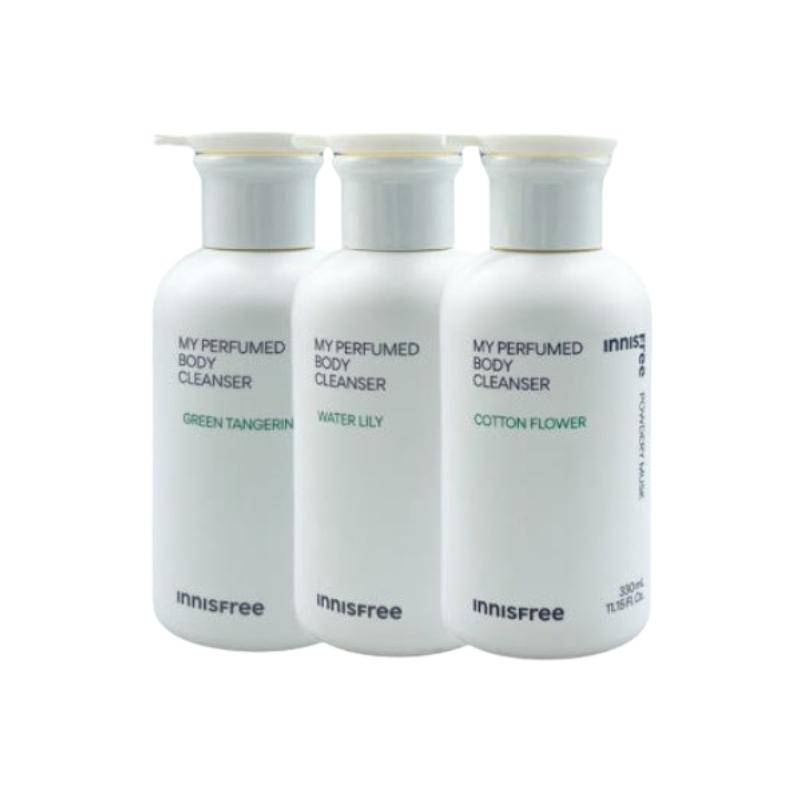 Innisfree My Perfumed Body Cleanser 330ml | Hydrating Perfumed Body Wash | K-Beauty [Green Tangerine / Waterlily / Cotton Flower]