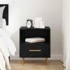 Nightstand Black 40 X 35 X 47.5 Cm Particleboard
