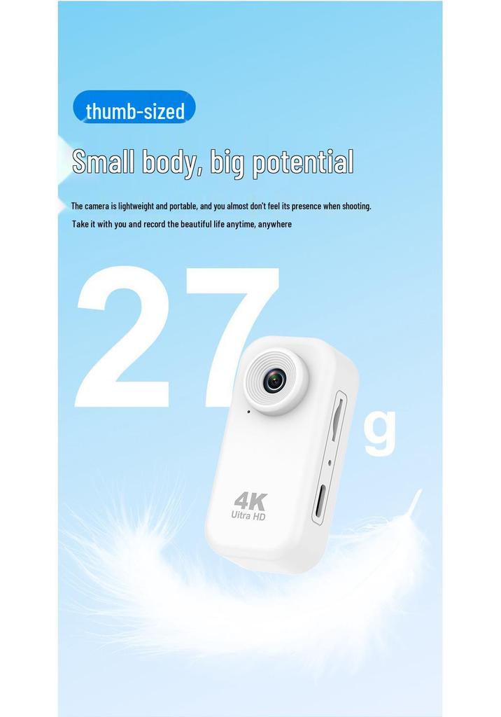 4K Ultra HD Action Camera: Dustproof, Shockproof, WiFi, Outdoor VLOG & Cycling Recorder