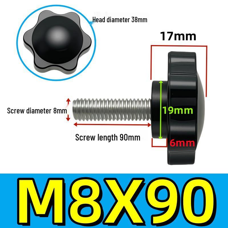 Adjustable Plum Blossom Plastic Head Star Handle Screw Bolt