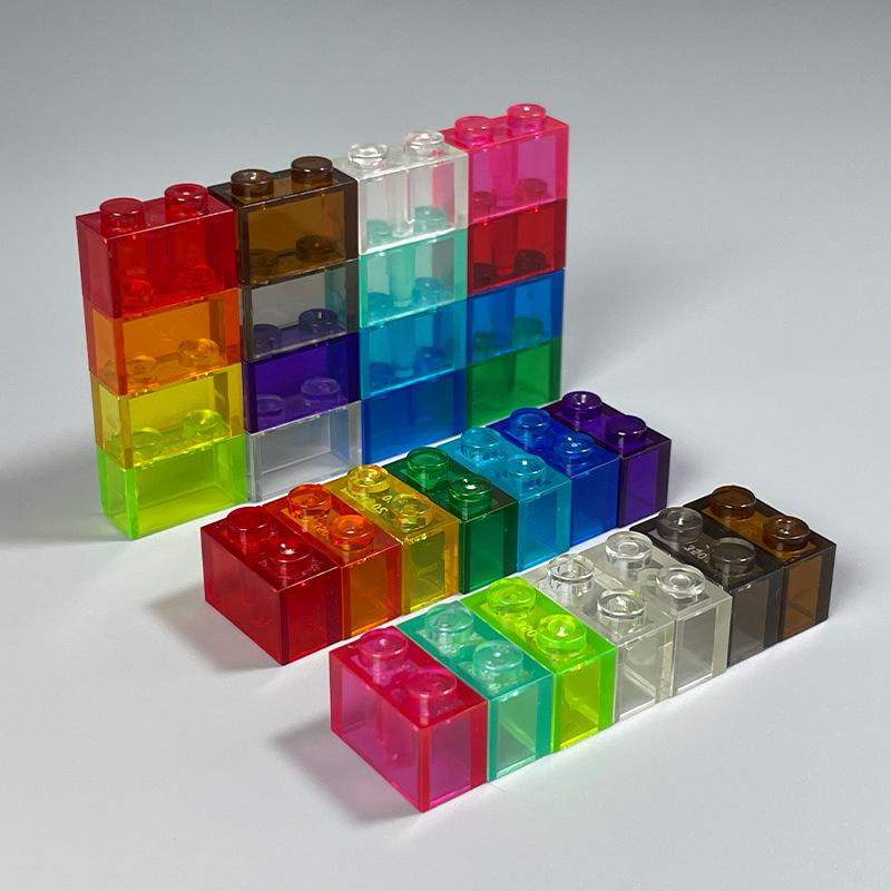 Small Particle Building Blocks: 1x2 High-Hole Brick 3004 - Basic Wall Brick Toy Accessories