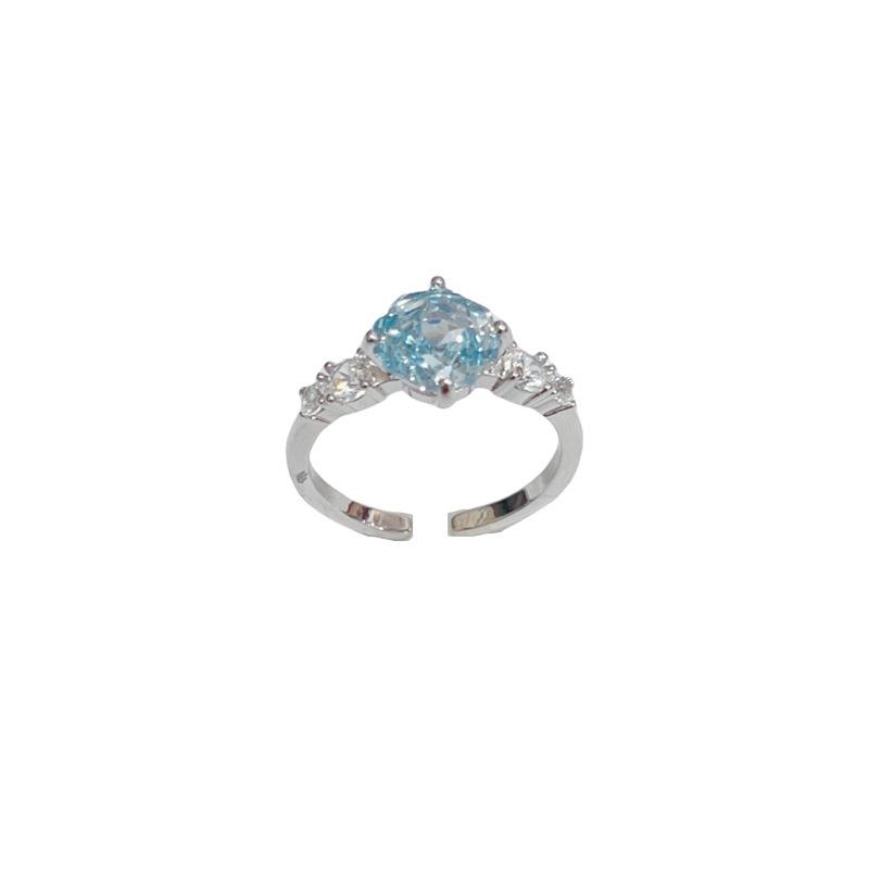 Fashionable Versatile Personalized Rose Ice Flower Ring фиолетовый