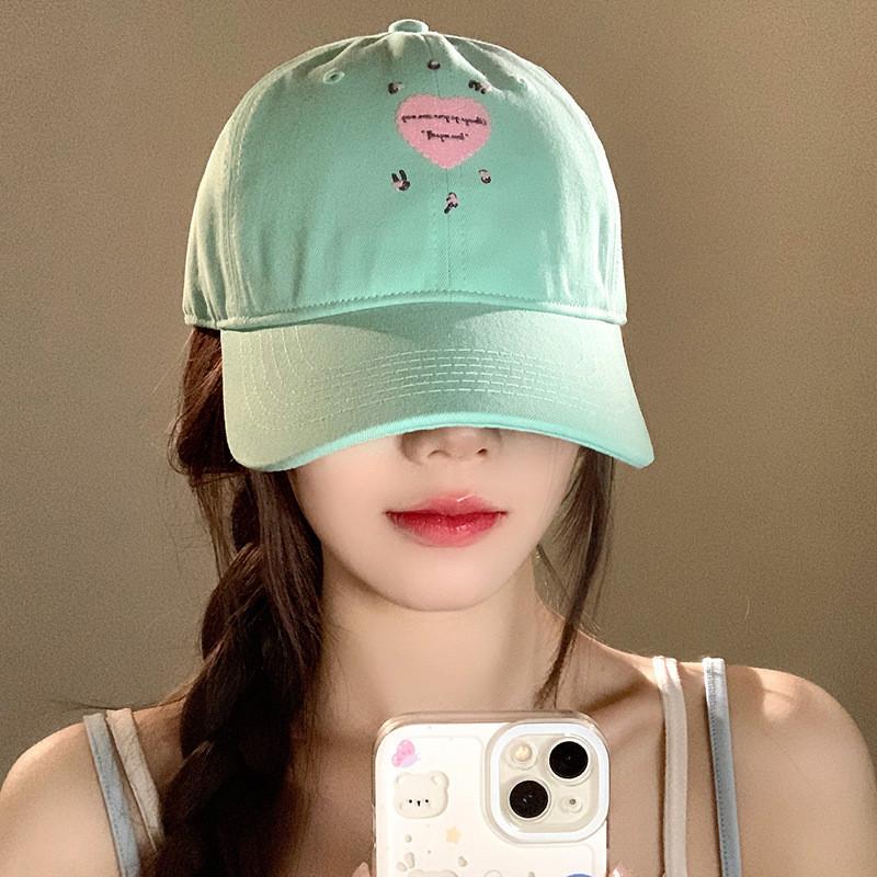 Mipha Mambo Heart Embroidered Baseball Cap For Women Spring Fashion