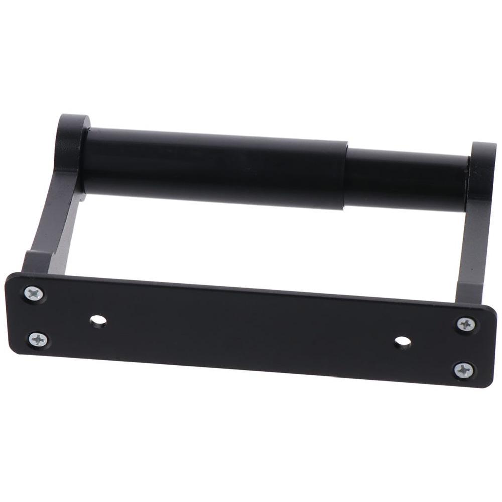 Matte Black Toilet Paper Holder Space Aluminum Bathroom Organizer Bathroom