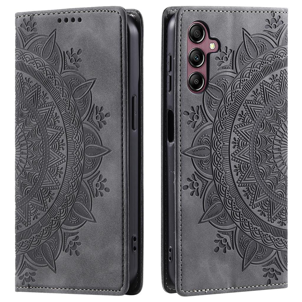Style 010 Wallet Magnetic Phone Stand Case for Samsung Galaxy S24 FE Imprinted  PU Leather Phone Cover