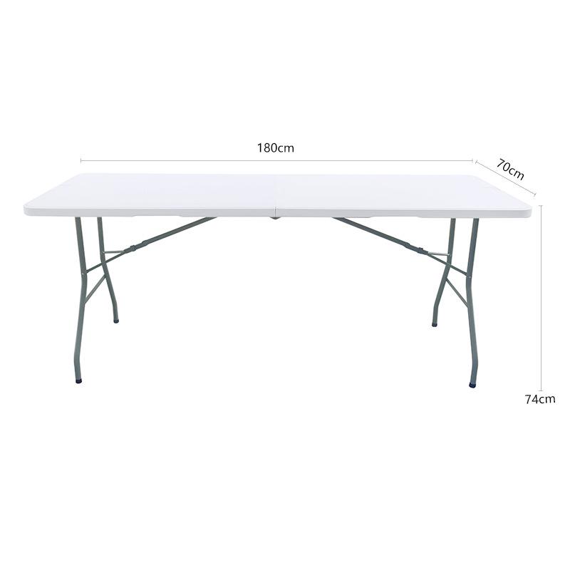 Portable HDPE Folding Outdoor Table with Chairs – Rectangular for Dining, Study, or Exhibitions