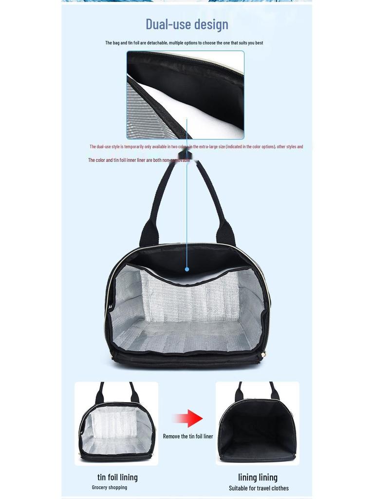 Faltbarer Einkaufswagen für Senioren mit großem Fassungsvermögen und tragbarer Aufbewahrungstasche