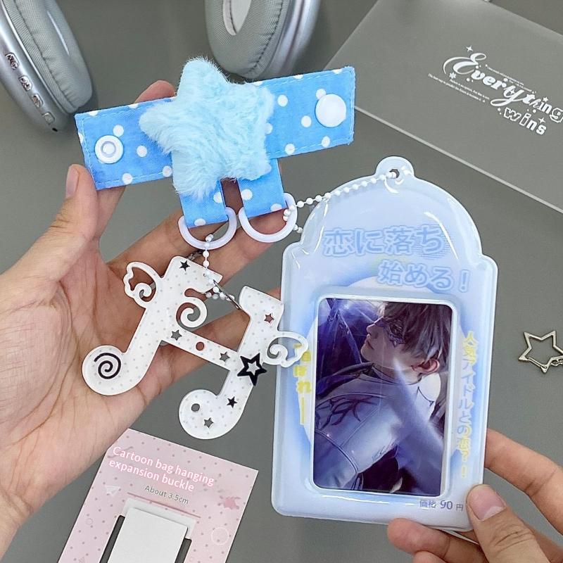 Creative DIY Keyring Accessories Pentagram Wave Point Bag Pendant for Funky Fashion