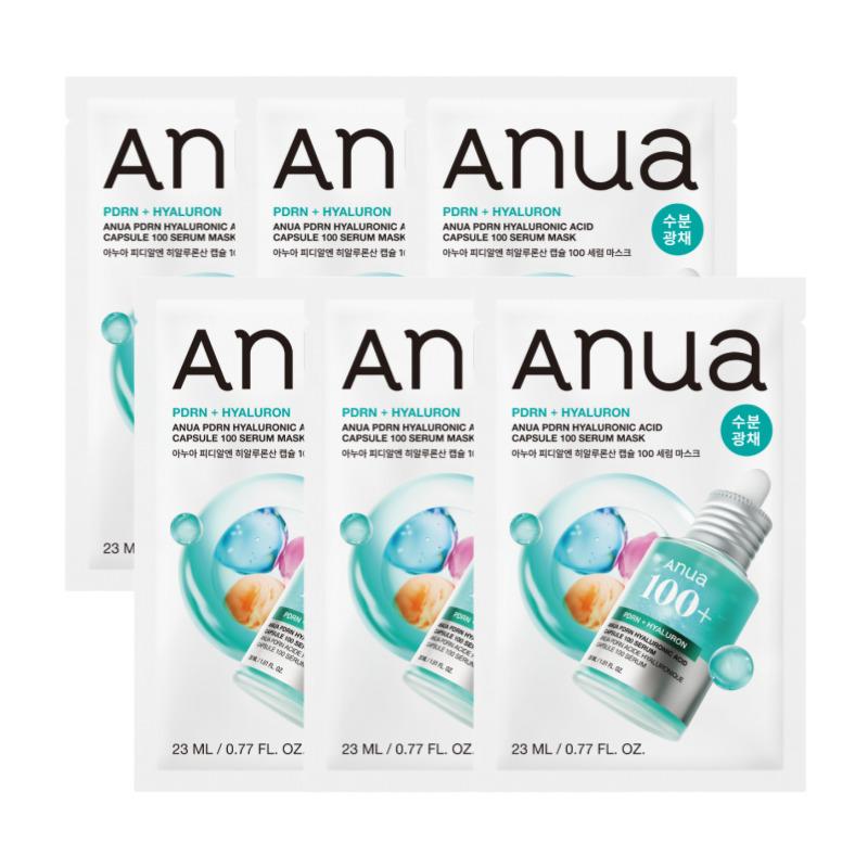 

ANUA PDRN Hyaluronic Acid Capsule 100 Serum Mask (6 Sheets)