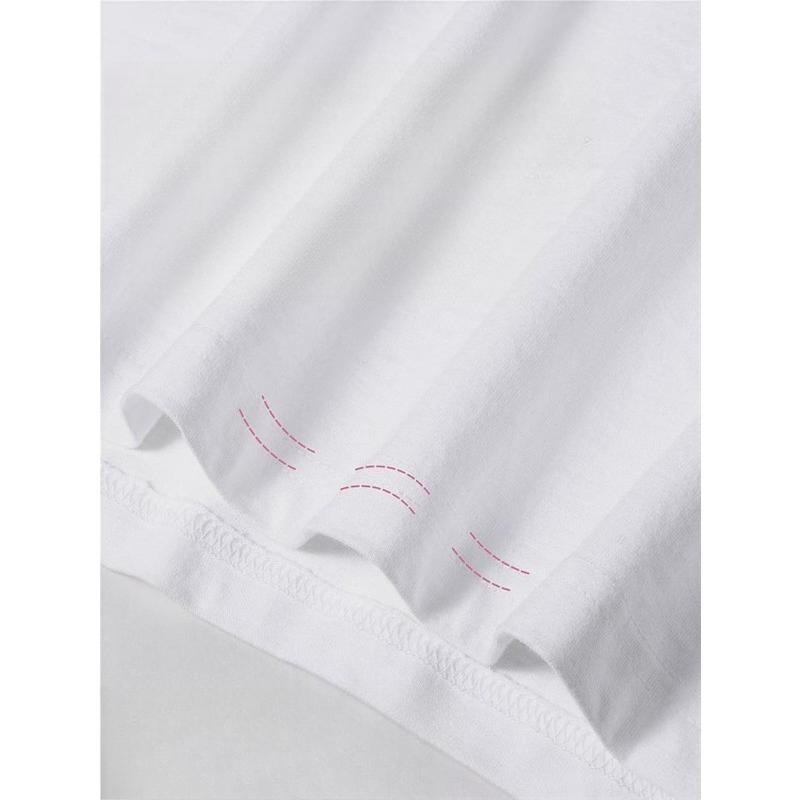 European Size Mens Regular Fit White Graphic T Shirt Short Sleeve Crew Neck Casual Daily Wear Text Print Polyester Tee Comfortable, Stylish Lounge Top