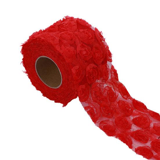 Dobře vypadající jednobarevné krásné 3D dárkové balení stuha šití