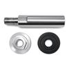 2SET 45 steel Angle Grinder Extension Rod Silver Rotary Polisher Extension Connecting Rod Set