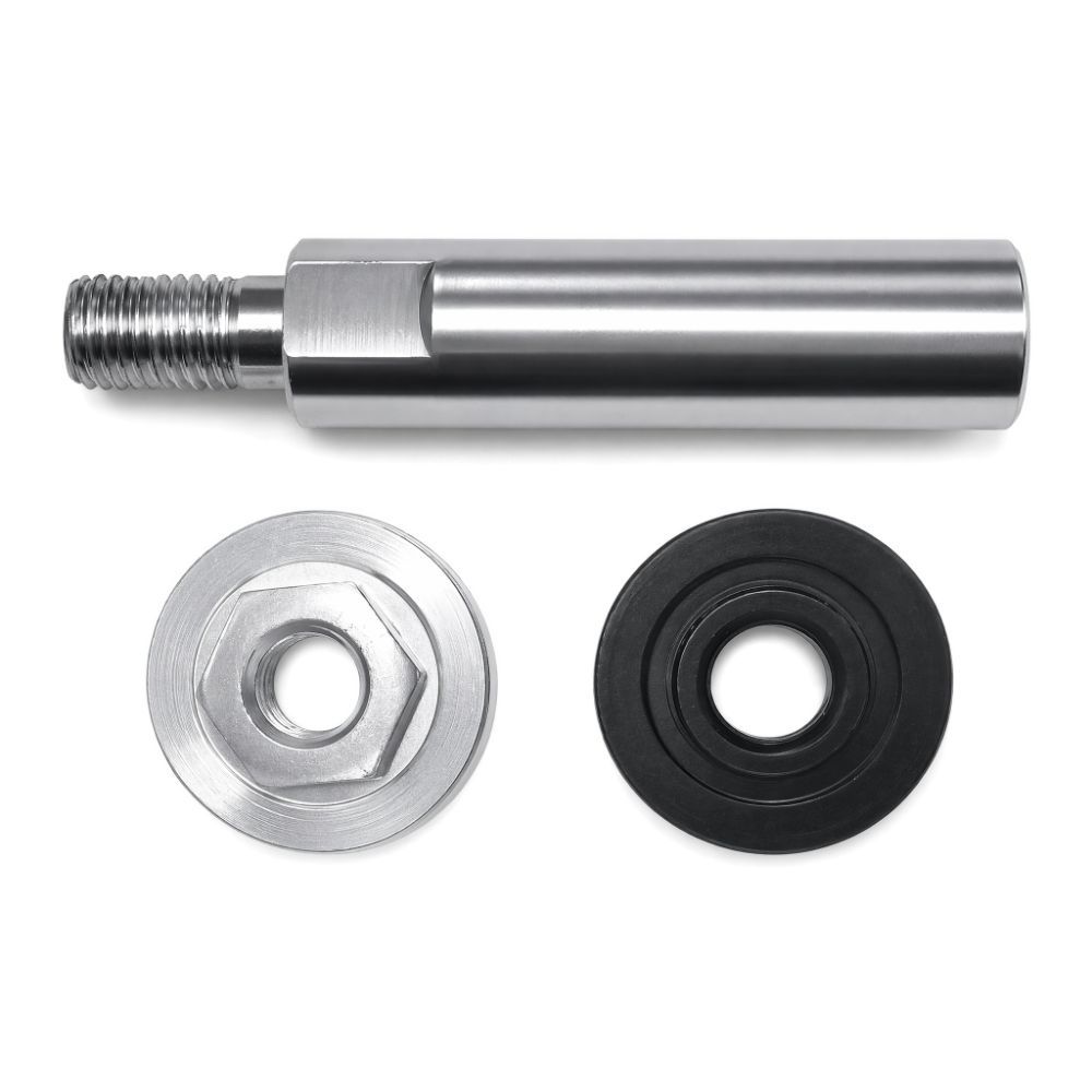 2SET 45 steel Angle Grinder Extension Rod Silver Rotary Polisher Extension Connecting Rod Set