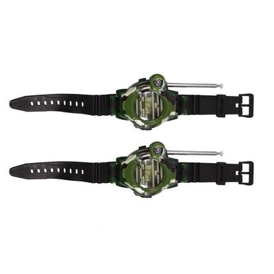 2 Piezas Mini Walkie Talkie para Niños Relojes de Pulsera Intercomunicador Juguete para Exterior Regalo