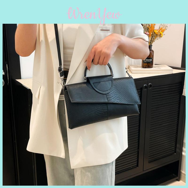 Fashion Splicing Design Snake Pattern Women Casual Single Shoulder Square Bag For Casual Daily Use