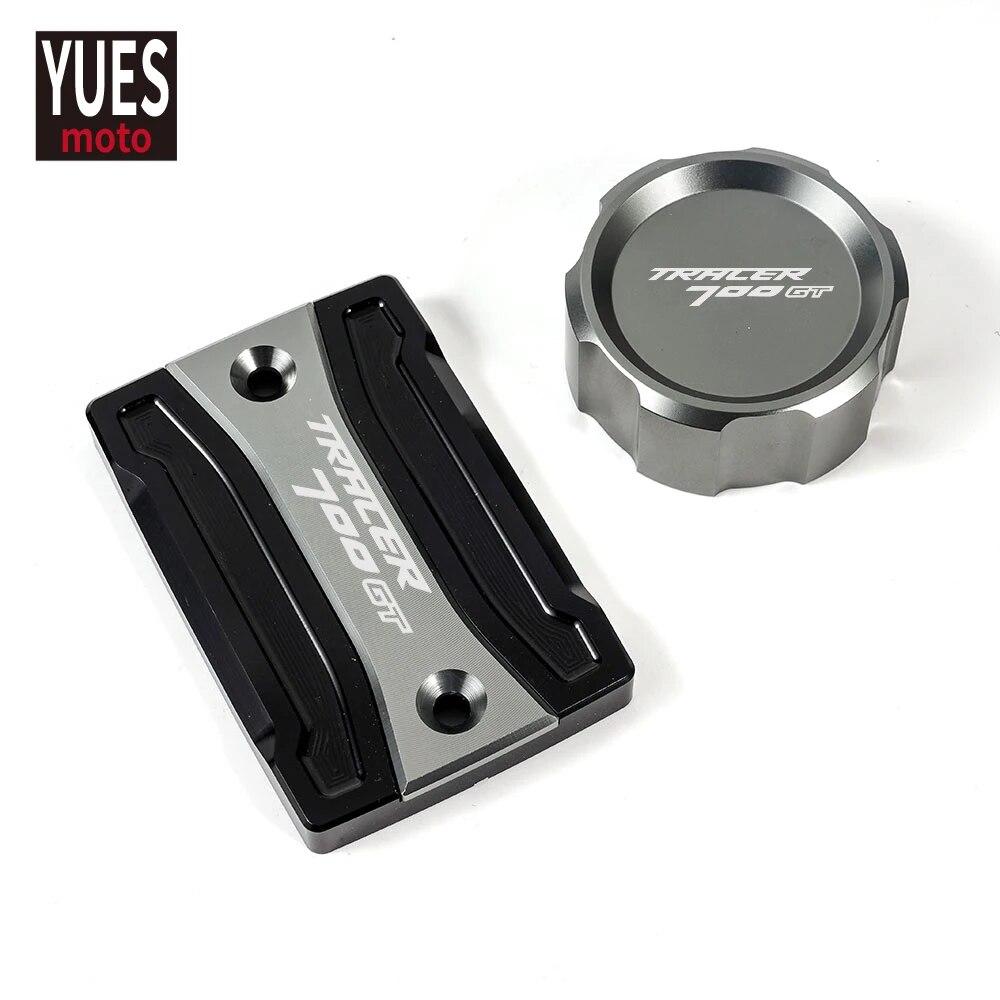 Motorcycle Accessories Front & Rear brake Fluid Cylinder Master Reservoir Cover Cap For Yamaha Tracer 700 GT 2016-2018