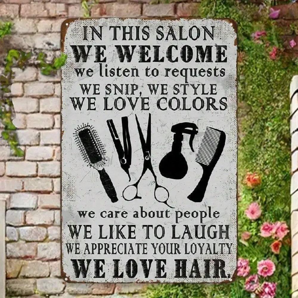 

Vintage Metal Sign Board Wall Art Home Decor