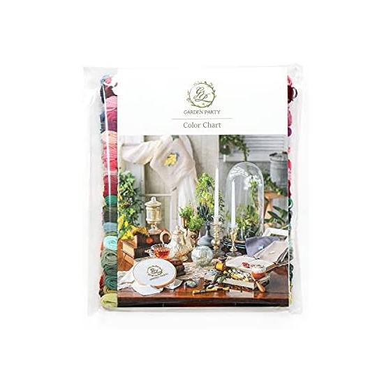 Olympus yarn GARDEN PARTY embroidery thread set with spool GP-50A English garden