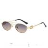 Euro Retro Oval Sunglasses With Uv400 Protection For Fashionable Sunwear And Outdoor Activities