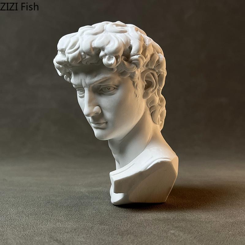 David Gipsstatue Schreibtischdekoration Kreative Figuren Ornamente Skizzenübung Malen Lehrmittel Charaktere Skulptur