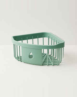 Panier de rangement d'angle triangulaire suspendu au mur, organisateur de cuisine et de salle de bains