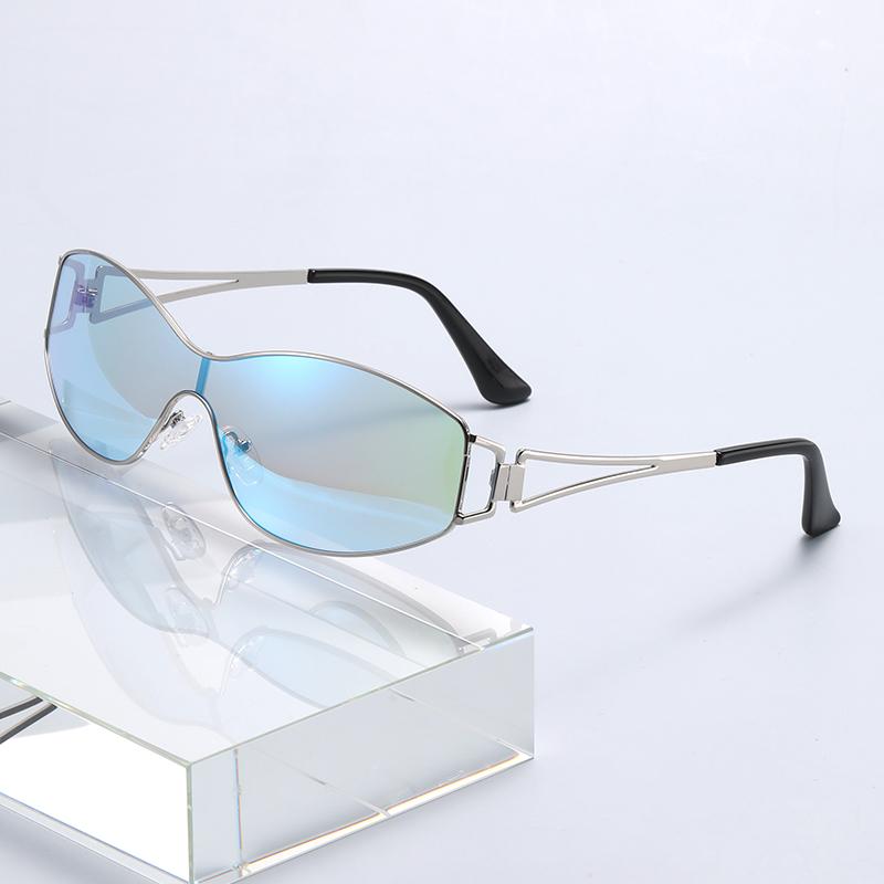 Y2K Trendy Wraparound Sunglasses For Men Women Fashionable UV Protection Outdoor Cycling Goggles 2530