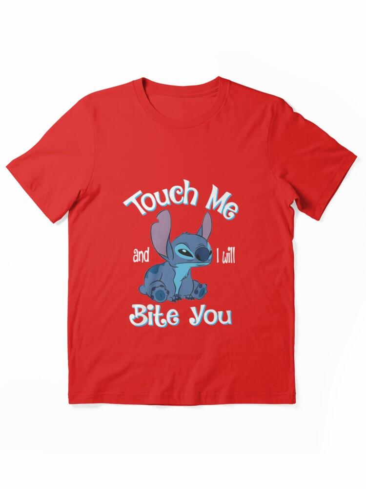 Lilo & Stitch The Series Stitch And Lilo Stitch Touch Me And I Will Bite You Essential Unisex T-Shirt
